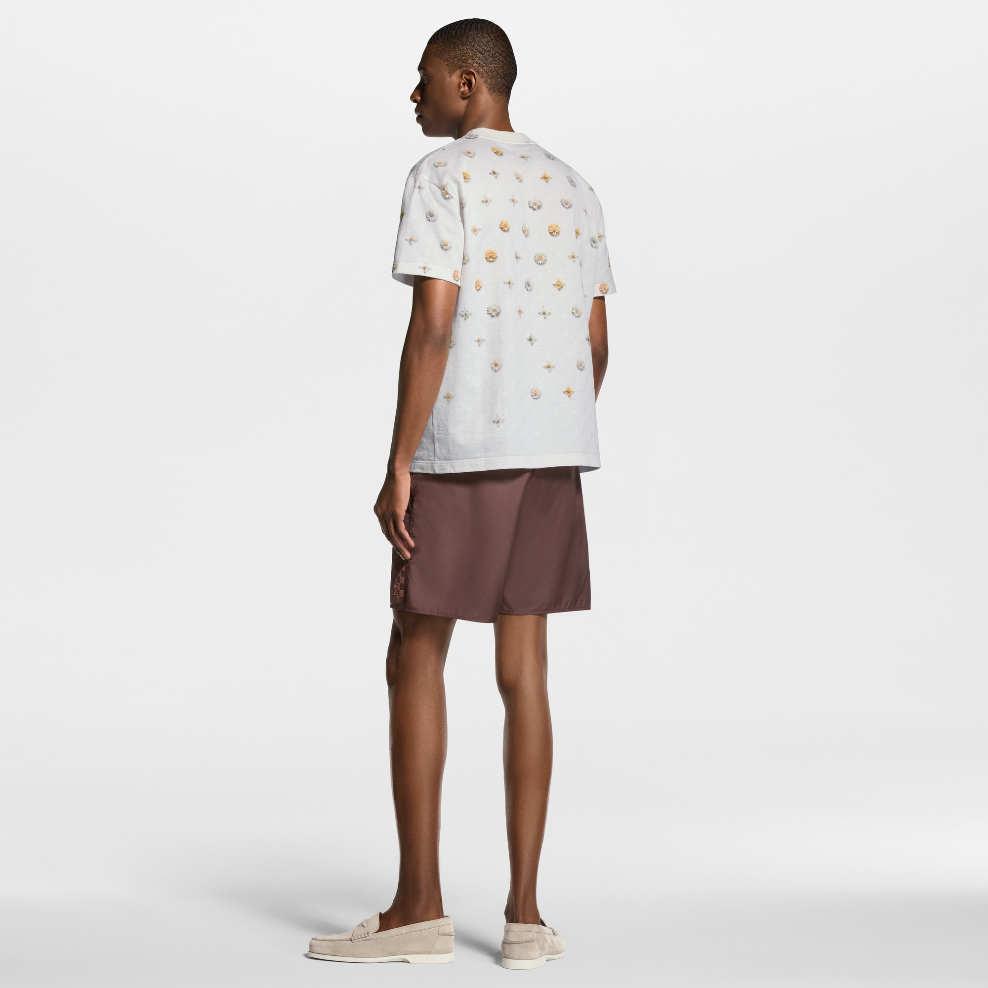 Overprinted Monogram Jacquard T-Shirt - Men - Ready-to-Wear